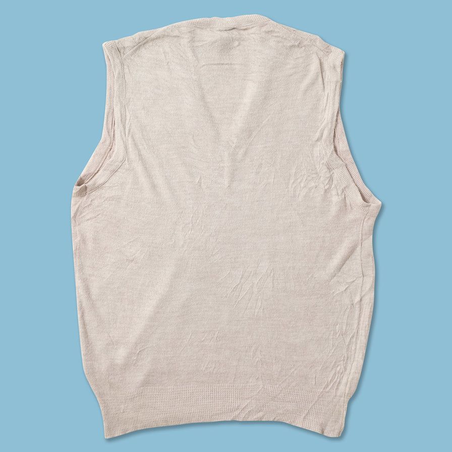 Vintage Izod Lacoste Knit Vest Large 