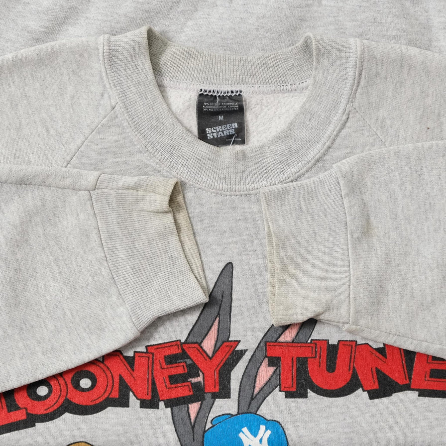 Vintage Looney Tunes NY Yankees Sweater Small 