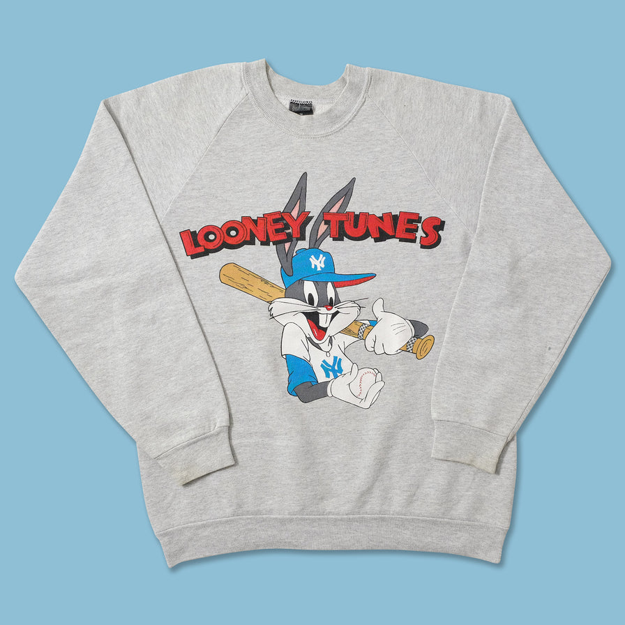 Vintage Looney Tunes NY Yankees Sweater Small 