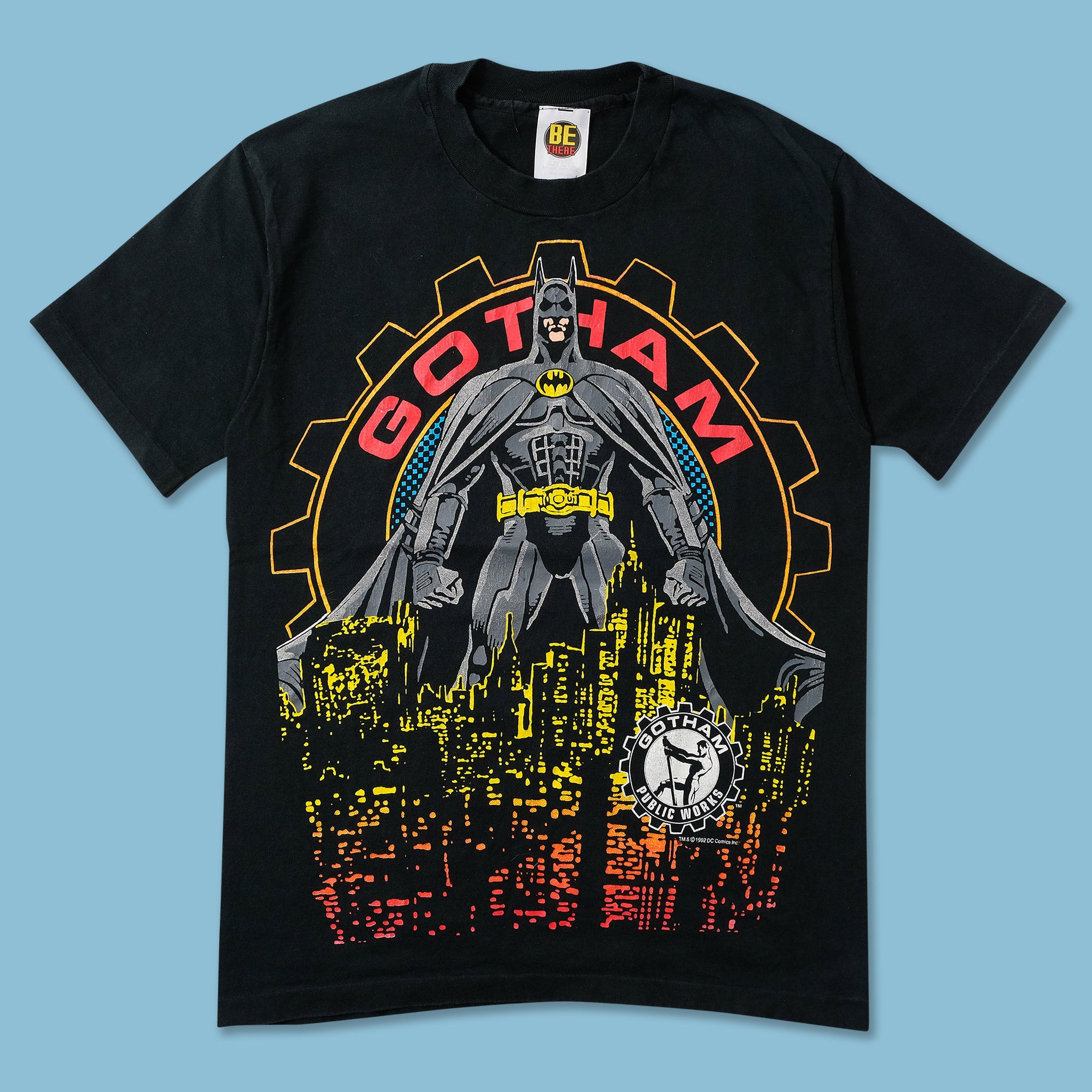1992 Batman Gotham T-Shirt Small Double Double Vintage