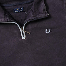 Vintage Fred Perry Q-Zip Sweater Large 