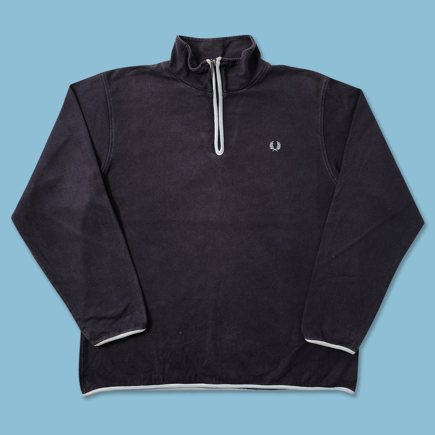 Vintage Fred Perry Q-Zip Sweater Large 