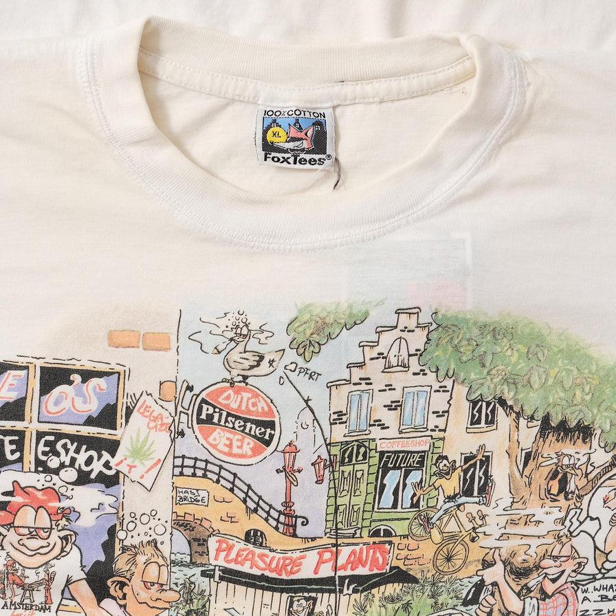 Vintage Amsterdam Smoking T-Shirt XLarge 