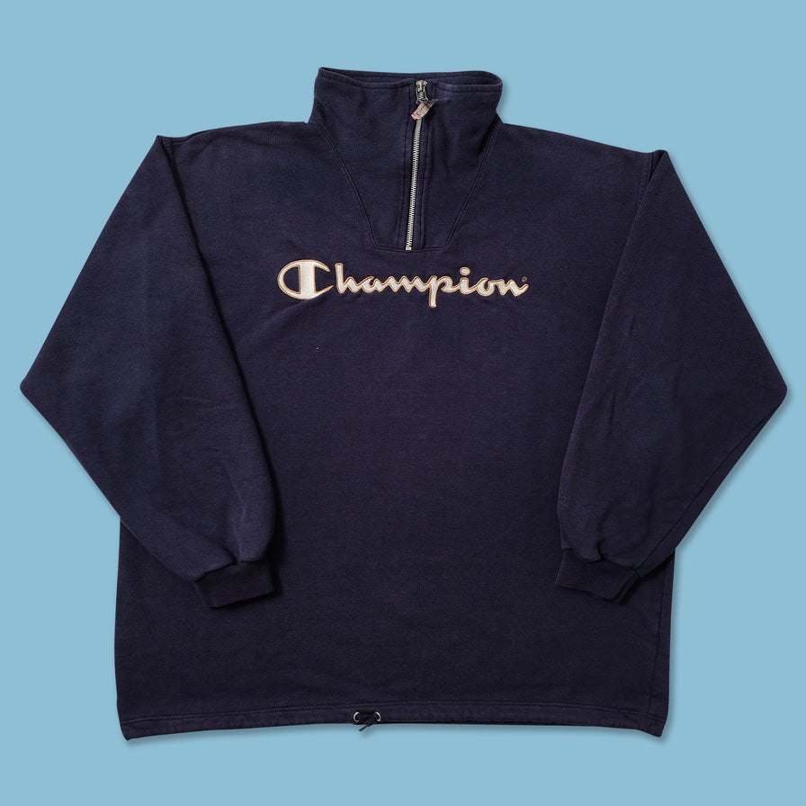 Vintage Champion Q-Zip Sweater XLarge 
