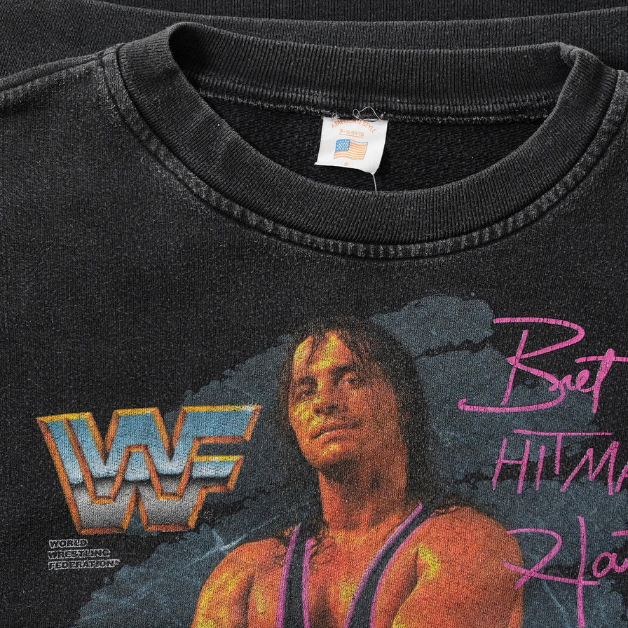 Vintage Women's Bret Hitman Hart Sweater Medium 