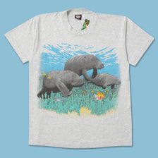 Vintage 1991 Manatee T-Shirt Large 