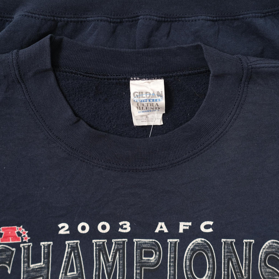 Vintage 2003 New England Patriots Sweater XLarge 