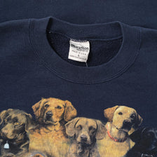 Vintage Dog Sweater Medium 