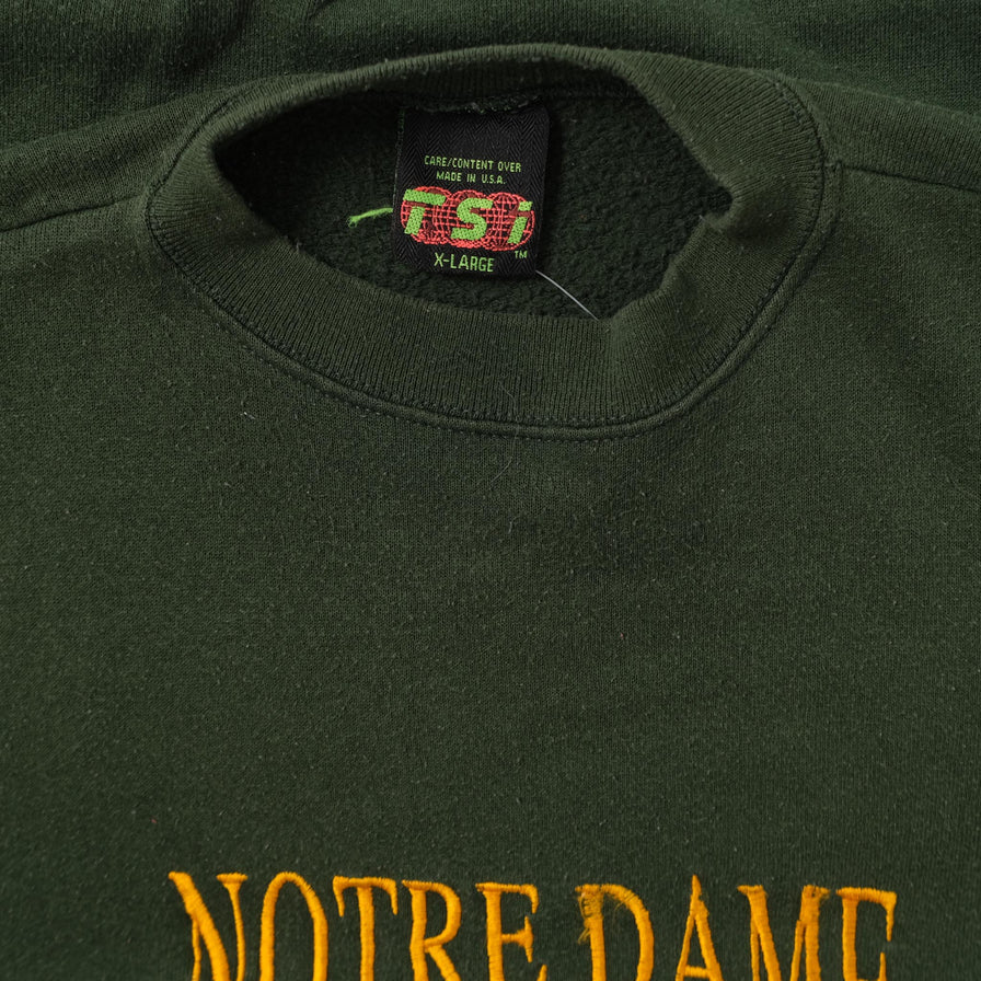 Vintage Notre Dame Sweater XLarge 