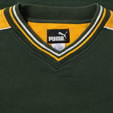 Vintage Puma Green Bay Packers Sweater Large 