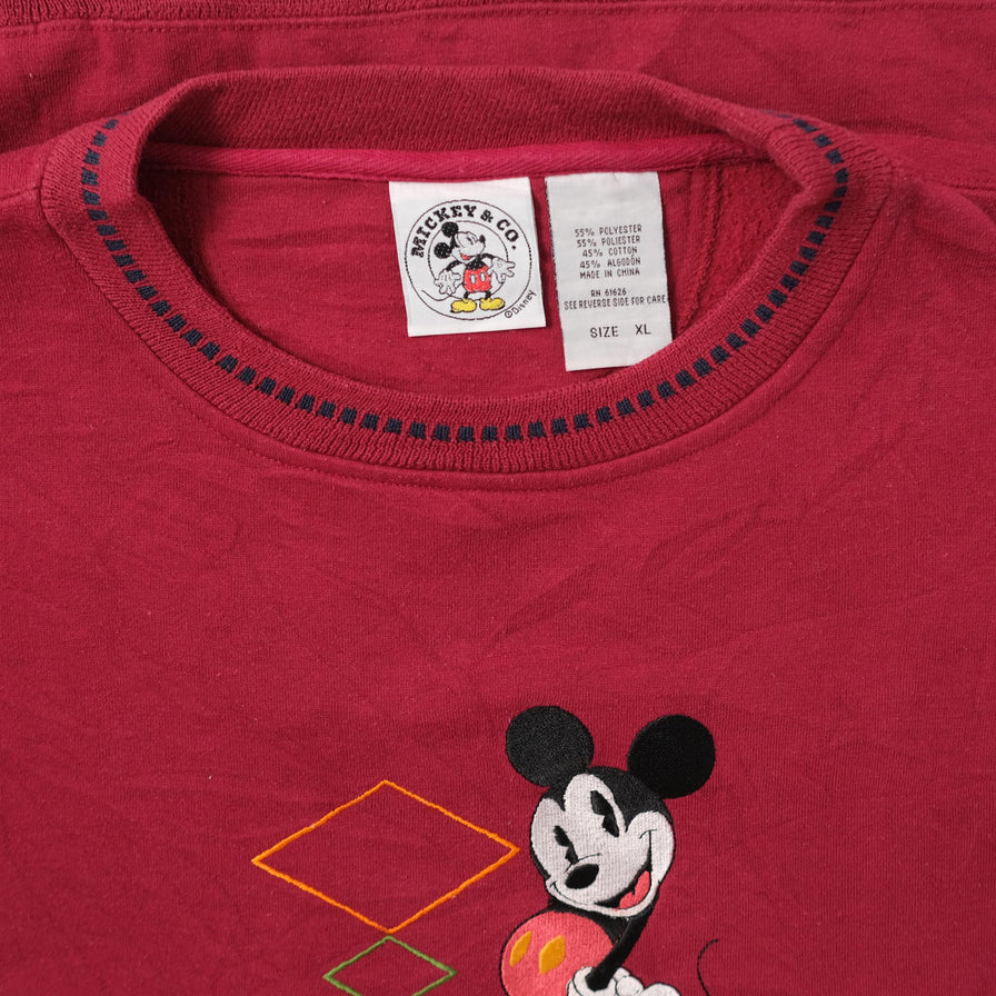 Vintage Mickey Mouse Sweater XLarge 