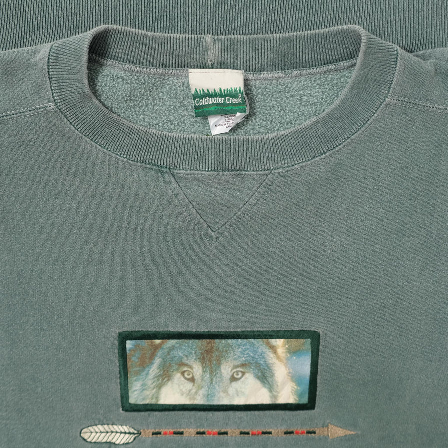 Vintage Wolves Sweater XLarge 