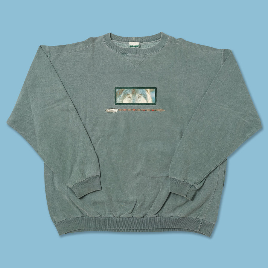 Vintage Wolves Sweater XLarge 