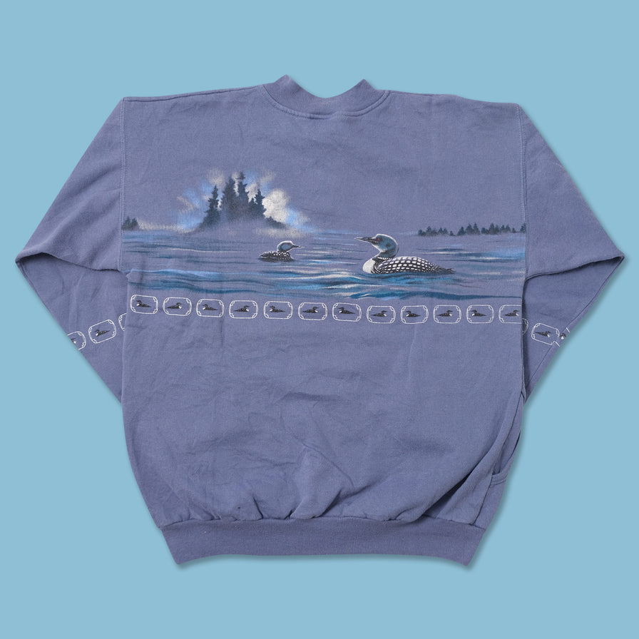 Vintage Ducks Sweater Medium 