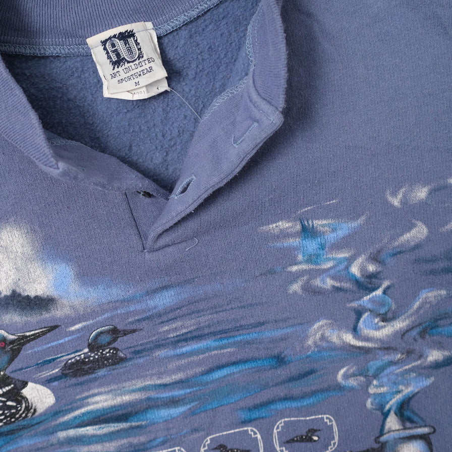 Vintage Ducks Sweater Medium 