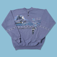 Vintage Ducks Sweater Medium 