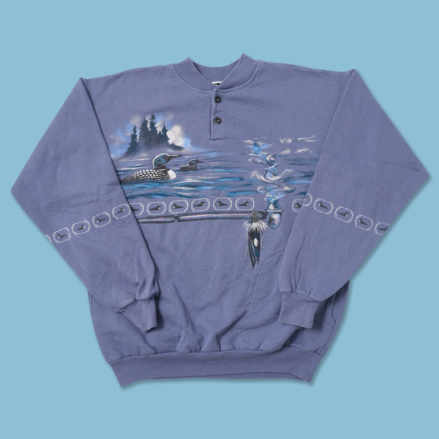 Vintage Ducks Sweater Medium 