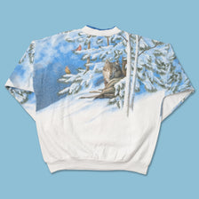 Vintage Wolves Sweater Medium