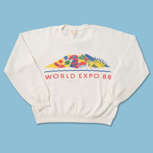 Vintage 1988 World Expo Sweater Small 