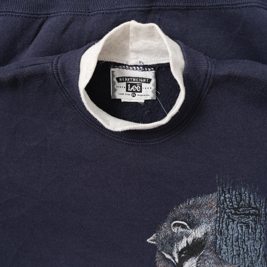 Vintage Racoon Sweater XLarge 