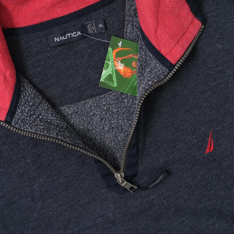 Vintage Nautica Q-Zip Sweater XLarge 