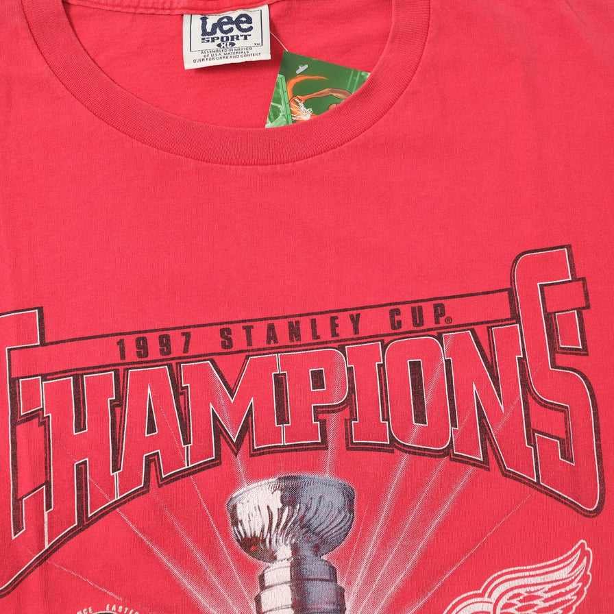 Vintage 1997 Detroit Red Wings T-Shirt XLarge 
