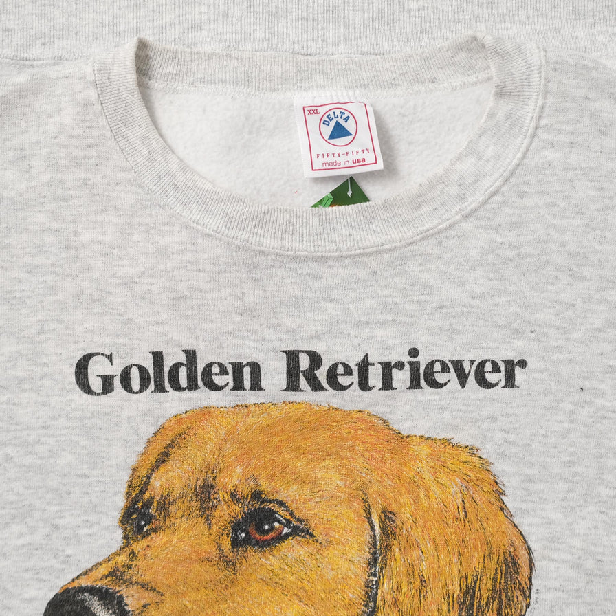 Vintage Golden Retriever Sweater XXLarge 