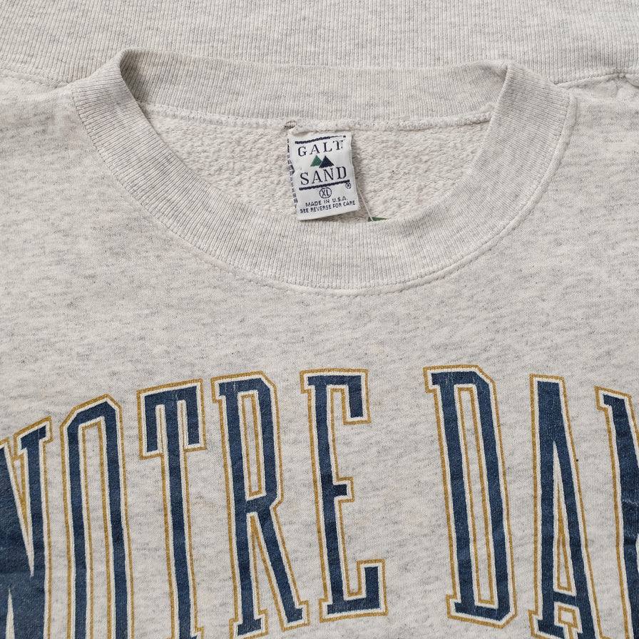 Vintage Notre Dame Sweater XLarge 