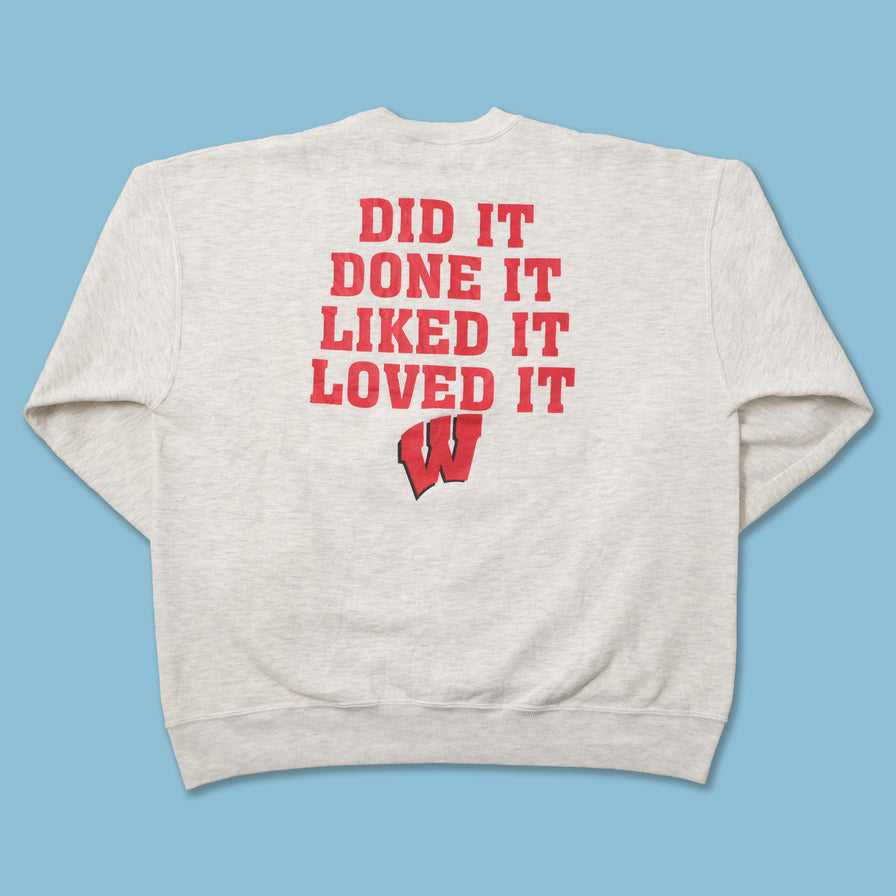 Vintage Wisconsin Badgers Sweater XLarge 