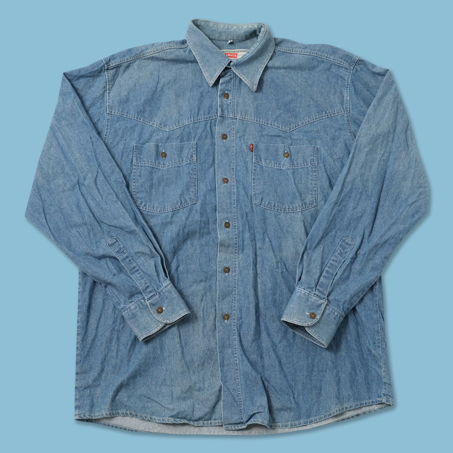 Vintage Levis Denim Shirt XLarge 