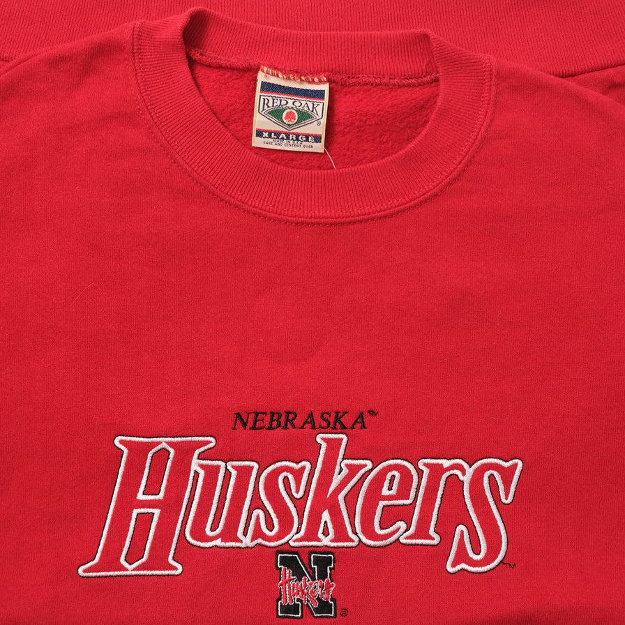 Vintage Nebraska Huskers Sweater XLarge 