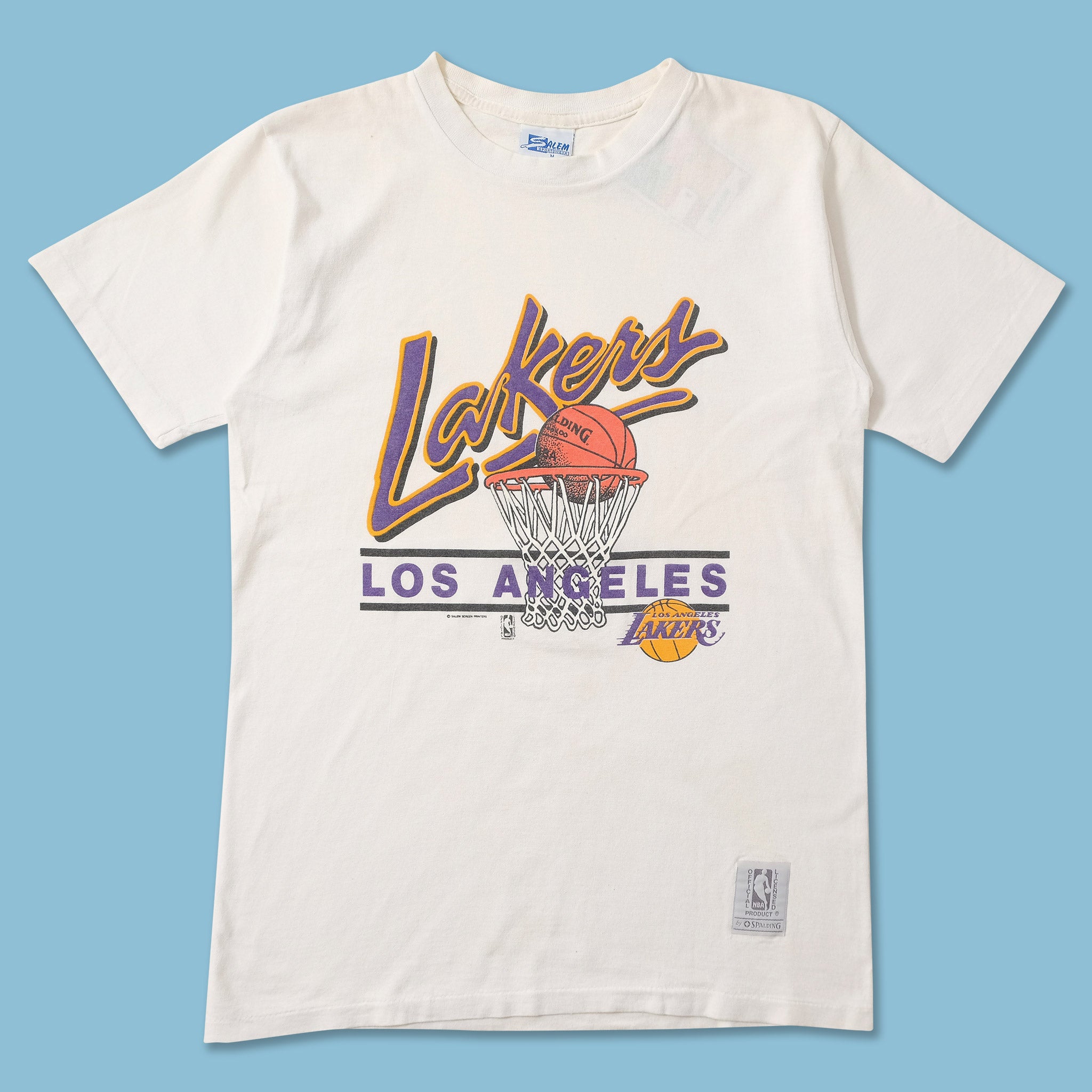 Vintage Los Angeles LA Lakers 1980's Training Camp T-shirt Extra Large XL  Salem