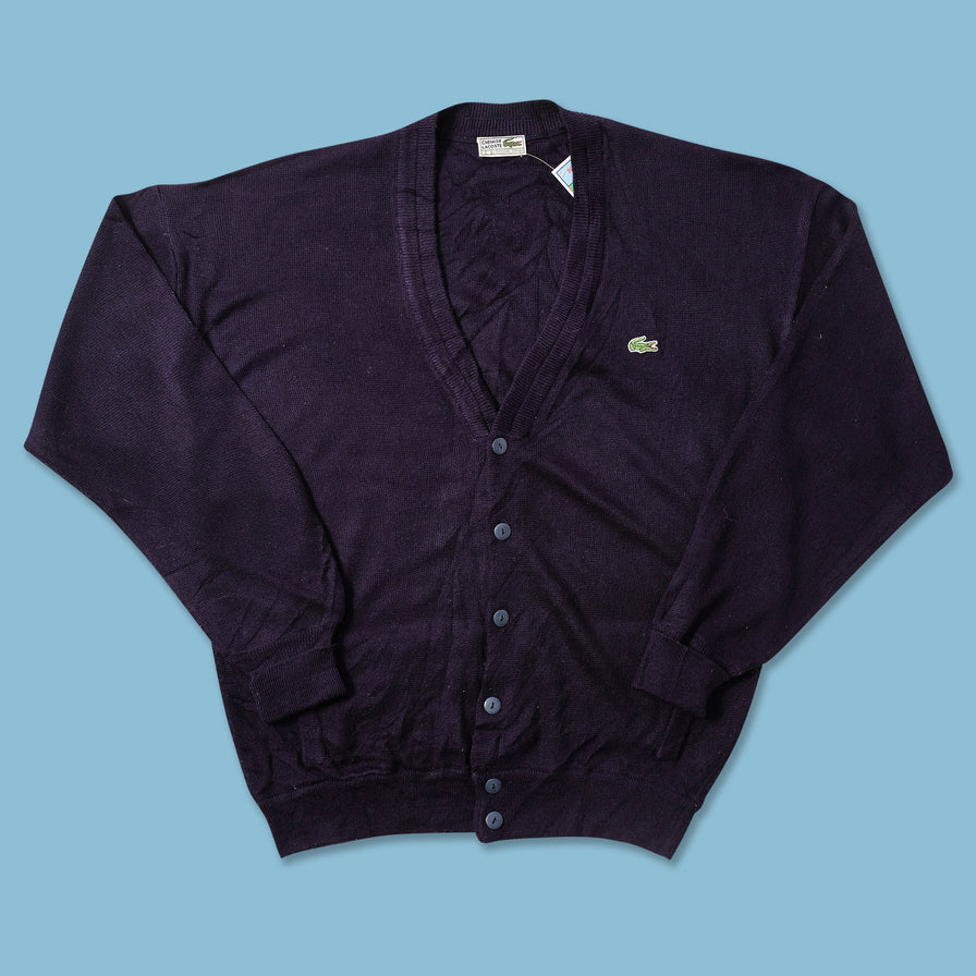 Vintage Lacoste Knit Cardigan XLarge 
