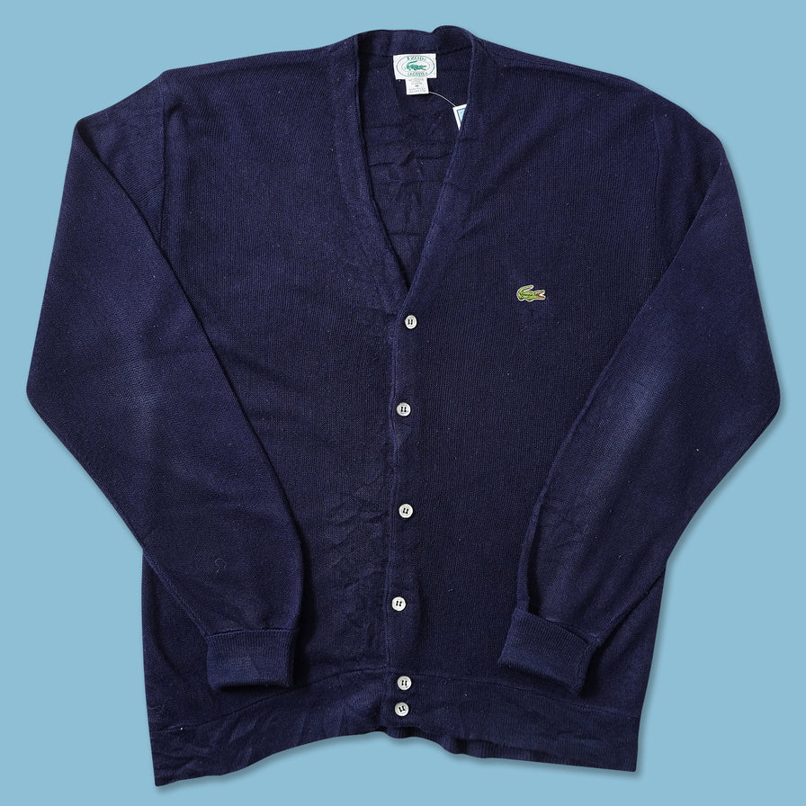 Vintage Izod Lacoste Knit Cardigan Medium 