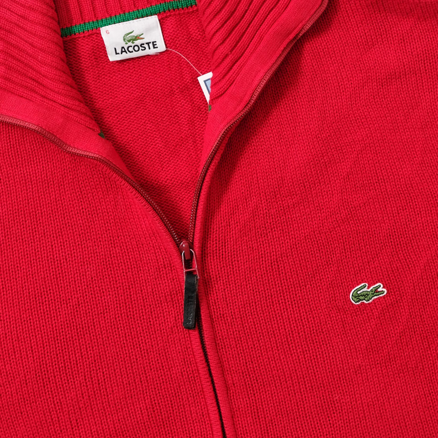 Vintage Lacoste Knit Jacket Large 