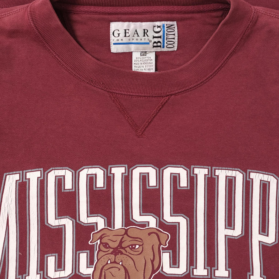 Vintage MSU Bulldogs Sweater XLarge 