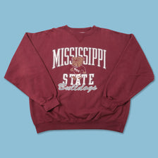 Vintage MSU Bulldogs Sweater XLarge 
