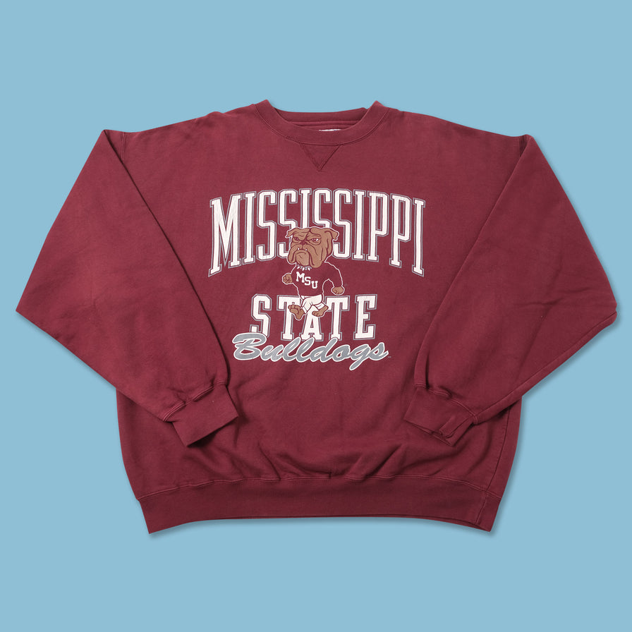 Vintage MSU Bulldogs Sweater XLarge 