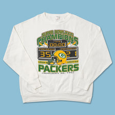 Vintage 1997 Super Bowl Green Bay Packers Sweater XLarge 