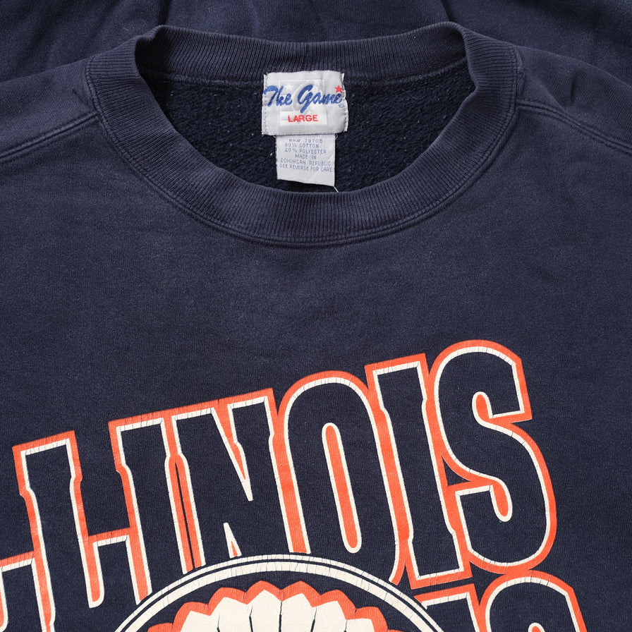 Vintage Illinois Illini Sweater Large 