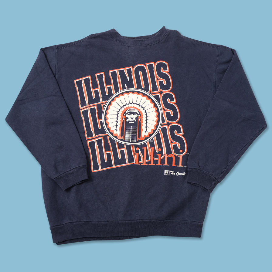 Vintage Illinois Illini Sweater Large 