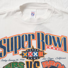 Vintage 1998 Super Bowl T-Shirt Large 