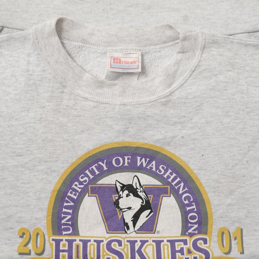 Vintage 2001 Washington Huskies Sweater Large 