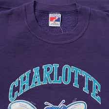 Vintage Charlotte Hornets Sweater XLarge 
