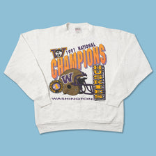 Vintage 1991 Washington Huskies Sweater XLarge 
