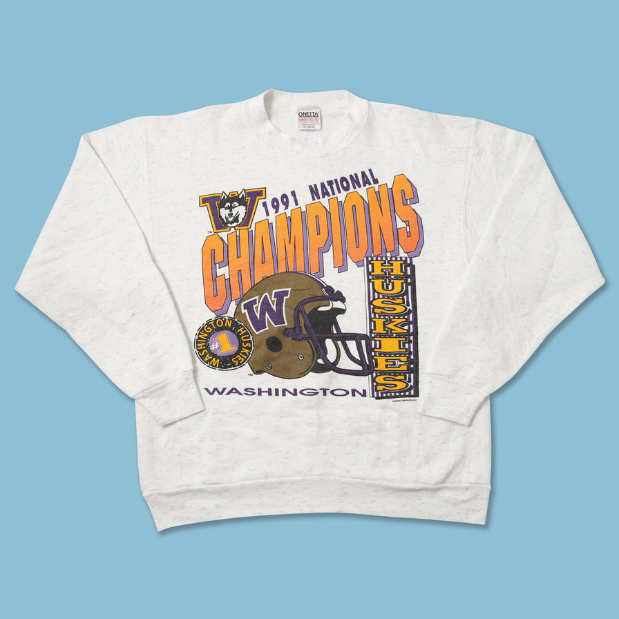 Vintage 1991 Washington Huskies Sweater XLarge 