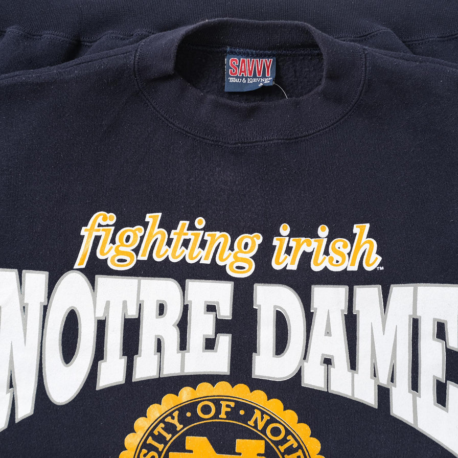Vintage Notre Dame Sweater XLarge 