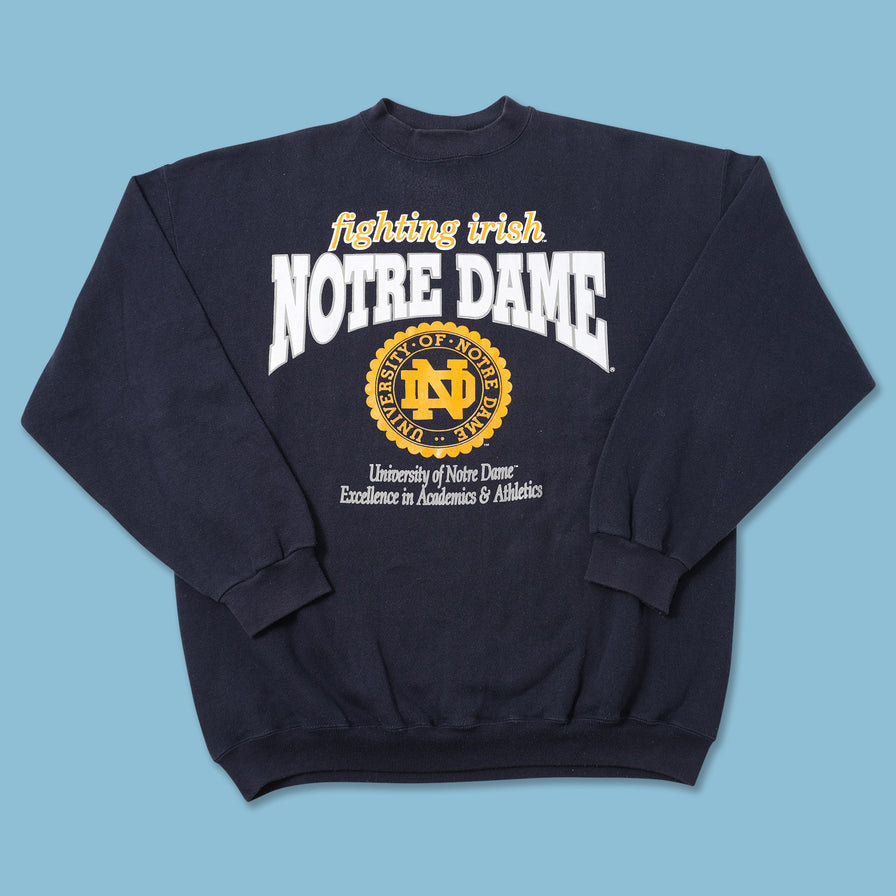 Vintage Notre Dame Sweater XLarge 