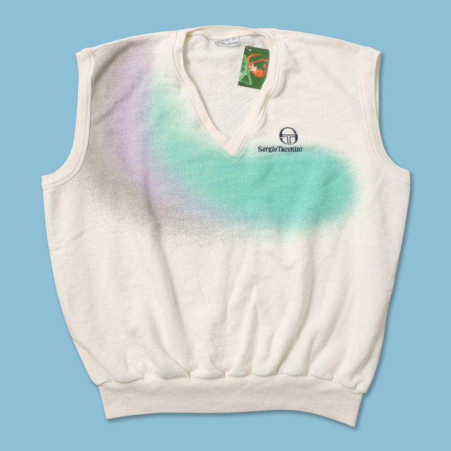 Vintage Sergio Tacchini Sweater Vest Medium 
