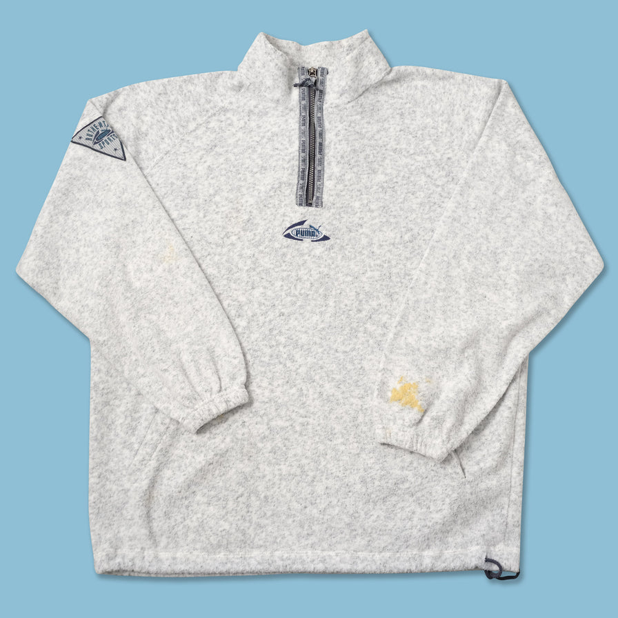 Vintage Puma Fleece Q-Zip Sweater XLarge 
